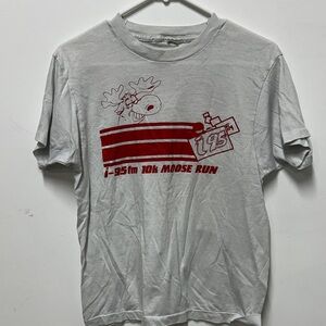 Paper-Thin Vintage 90s Moose Run Shirt Sz M